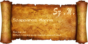 Szappanos Manna névjegykártya